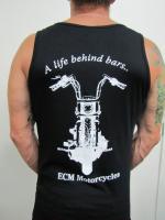 A Life Behind Bars.  Quality singlets, available in black or white...S.M.L.XL. $20.00 each