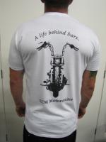 <p> </p>
A Life Behind Bars, good quality Tees available in black or white, S.M.L.XL. $20.00 each